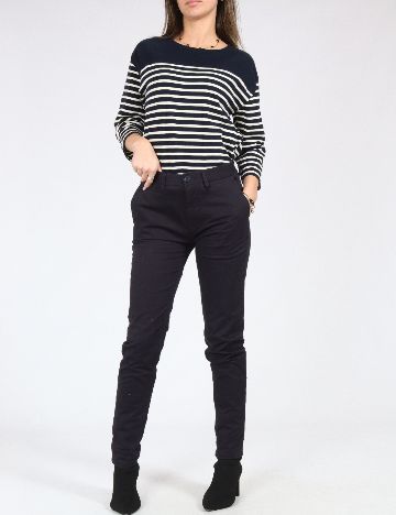 Pantaloni Pull&Bear, bleumarin