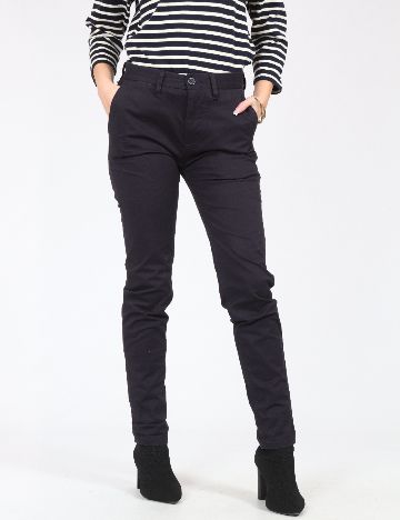 Pantaloni Pull&Bear, bleumarin