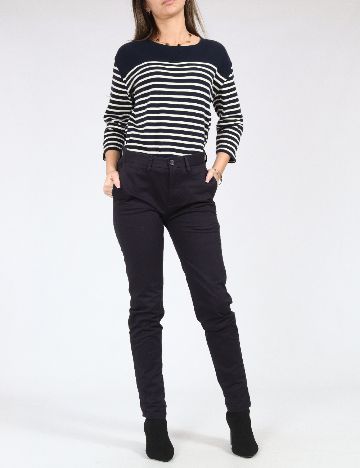 Pantaloni Pull&Bear, bleumarin