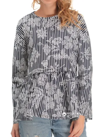 Bluza Zara, alb/negru Negru