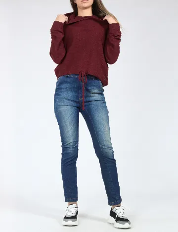 Hanorac Pull&Bear, grena Rosu