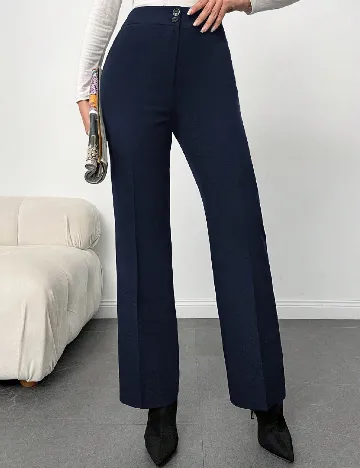 Pantaloni SHEIN, bleumarin Albastru