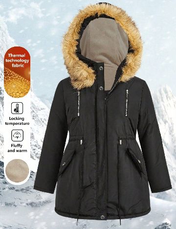 Geaca SHEIN CURVE, negru