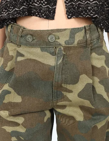 Pantaloni Zara, army Verde