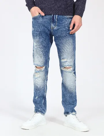 Blugi Zara, albastru Albastru