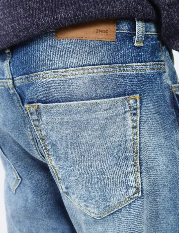 Blugi Zara, albastru Albastru