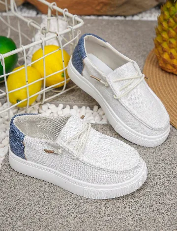 Mocasini Shein Kids, alb Alb