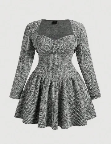 Rochie SHEIN CURVE, gri Gri