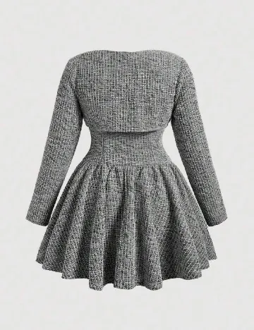 Rochie SHEIN CURVE, gri Gri