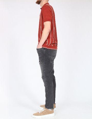 Blugi Zara, gri inchis