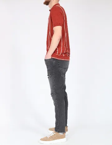 Blugi Zara, gri inchis Gri