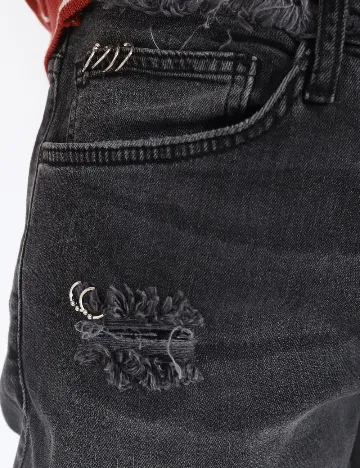 Blugi Zara, gri inchis Gri