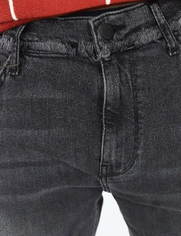 Blugi Zara, gri inchis Gri