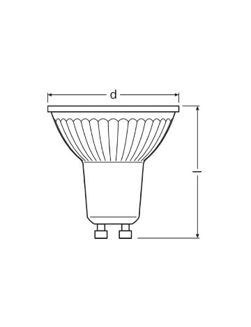 Set Spoturi LED Osram Parathom 4.5W 350lm 5 bucati, alb