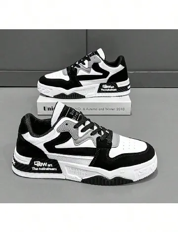 Adidasi SHEIN, alb/negru Alb