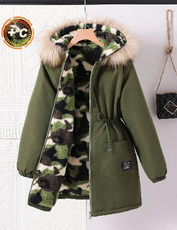 Geaca Shein Kids, verde