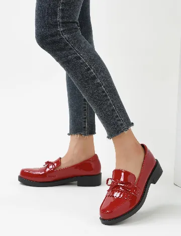 Mocasini SHEIN, rosu Rosu