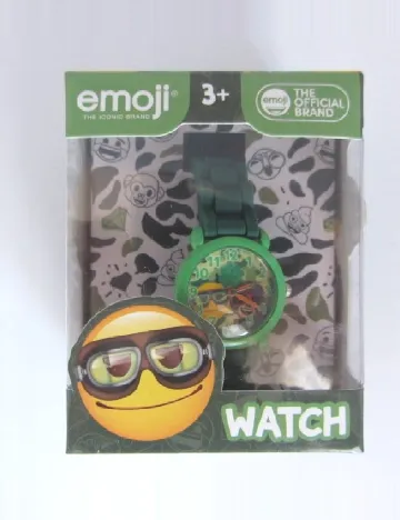 Ceas Emoji, verde Verde