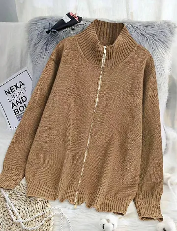 Bluza SHEIN CURVE, maro Maro