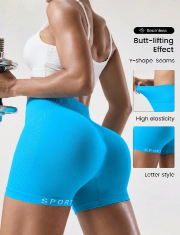 Pantaloni scurti SHEIN, albastru