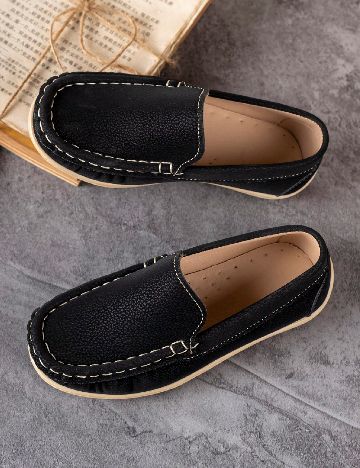 Mocasini Shein Kids, negru