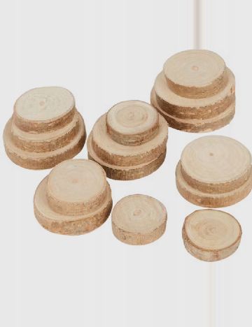 Felii rotunde decorative de lemn Home Accents, maro