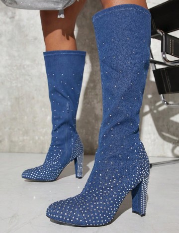 Cizme SHEIN, albastru