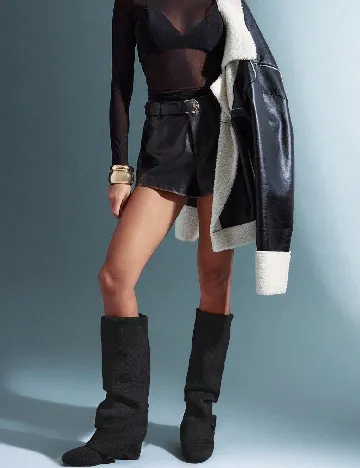 Cizme SHEIN, negru Negru