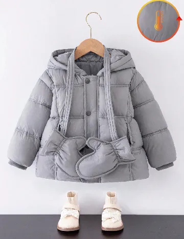 Geaca Shein Kids, gri Gri