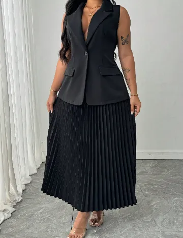 Compleu SHEIN CURVE, negru Negru