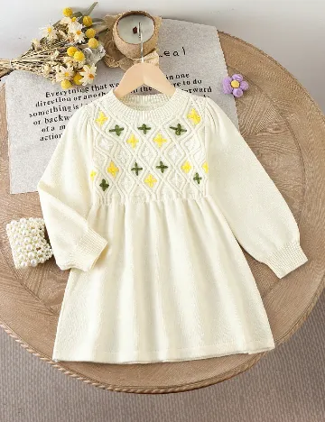 Rochie Shein Kids, ecru Alb