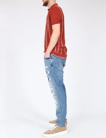 Blugi Zara, albastru Albastru