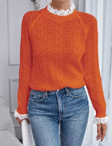 Pulover SHEIN, portocaliu Portocaliu