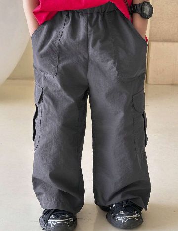 Pantaloni Shein Kids, gri