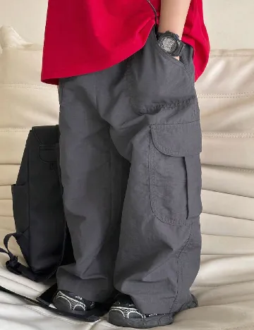 Pantaloni Shein Kids, gri Gri