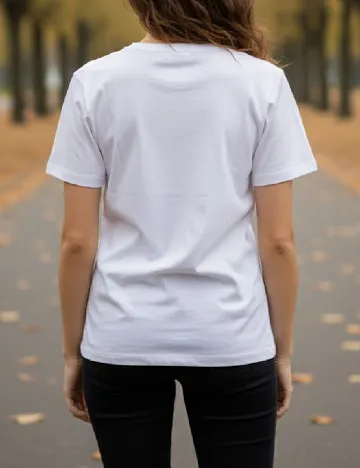 Tricou Zara, alb Alb