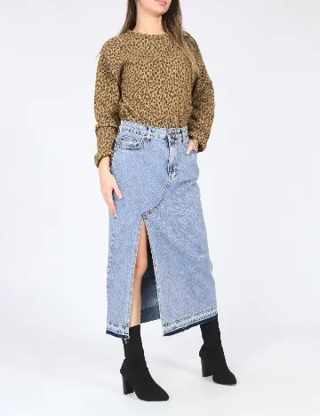 Fusta SHEIN, albastru Albastru