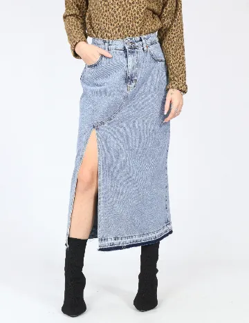 Fusta SHEIN, albastru Albastru