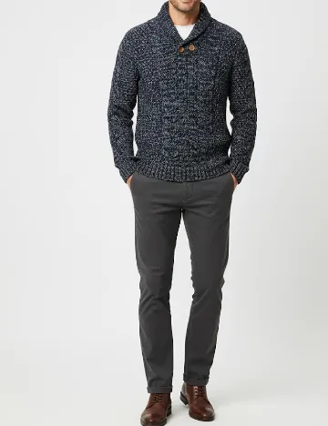 Pulover Pull&Bear, bleumarin Albastru