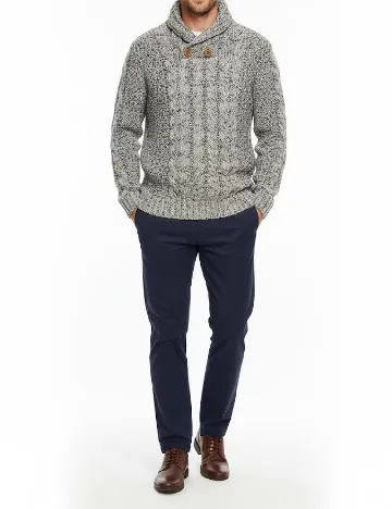 Pulover Pull&Bear, gri Gri