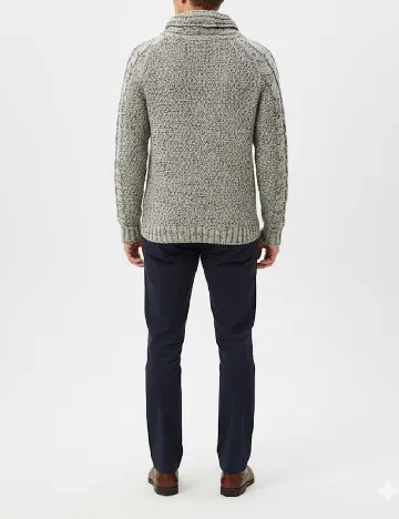 Pulover Pull&Bear, gri Gri