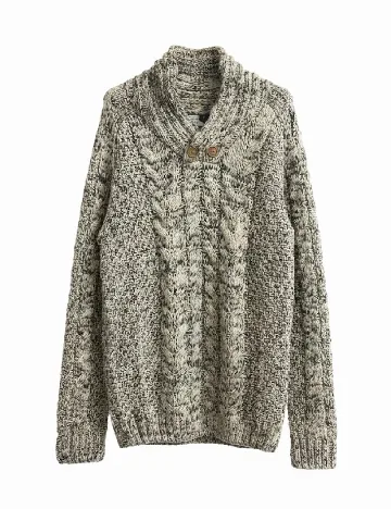 Pulover Pull&Bear, bej Crem