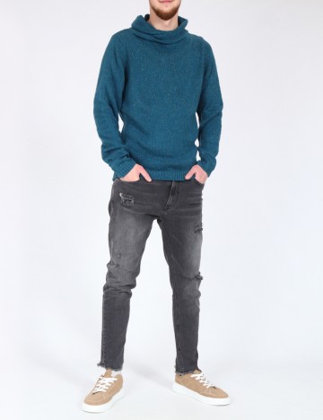 Pulover Pull&Bear, albastru