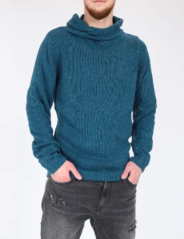 Pulover Pull&Bear, albastru Albastru