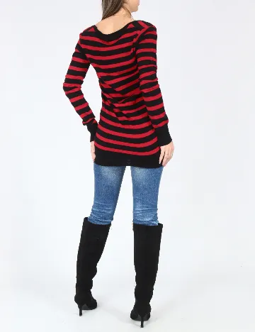 Cardigan Zara, rosu/negru Rosu
