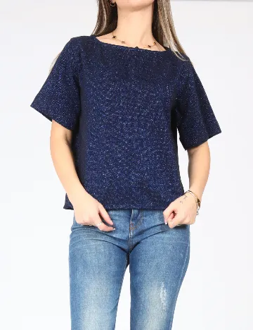 Bluza Oversize Zara, albastru Albastru