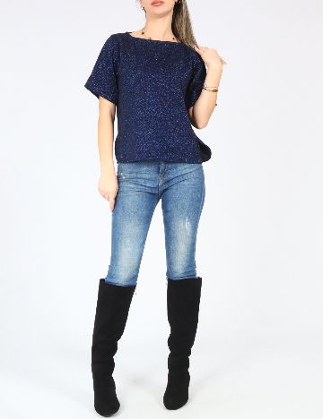 Bluza Oversize Zara, albastru