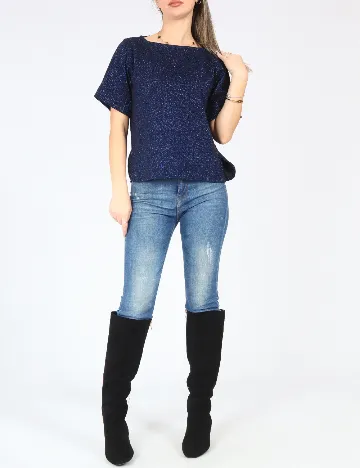 Bluza Oversize Zara, albastru Albastru