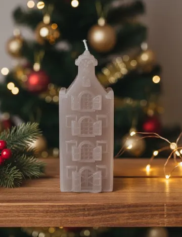 Lumanare decorativa, gri Gri