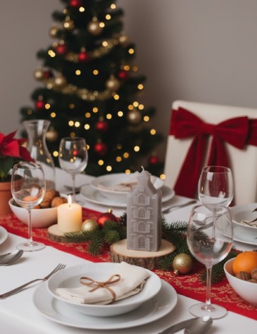 Lumanare decorativa, gri